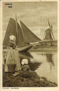 De ARM 12 op weg naar de thuishaven Arnemuiden 'op de zeilen'.