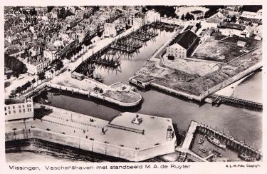 De vissersvloot te Vlissingen in het begin van de twintiger jaren.